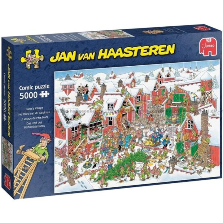 Jan van Haasteren Julenissens landsby (5000 brikker) (JUM0076) i gruppen SPORT, FRITID & HOBBY / Hobby / Puslespill hos TP E-commerce Nordic AB (D01565)