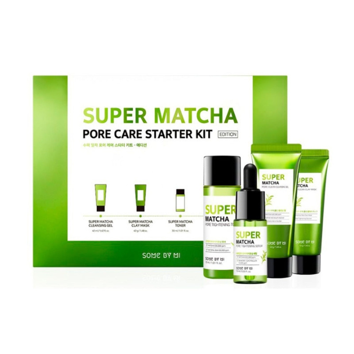 Some By Mi Super Matcha Pore Care Starter Kit - reisestørrelse i gruppen HELSE OG SKJØNNHET / Hudpleie / Ansikt / Ansiktskrem hos TP E-commerce Nordic AB (D01586)