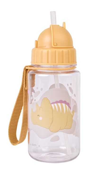 SARO Baby SARO - Bottle with straw - Mustard (SAO74002) i gruppen LEKER, BARN OG BABY / Spise & drikke / Tåteflasker & tilbehør hos TP E-commerce Nordic AB (D01604)