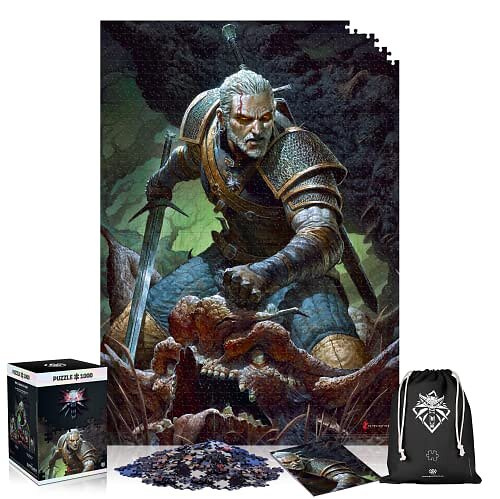 Good Loot Premium puslespill The Witcher: Dark World (1000 brikker) i gruppen SPORT, FRITID & HOBBY / Hobby / Puslespill hos TP E-commerce Nordic AB (D01641)