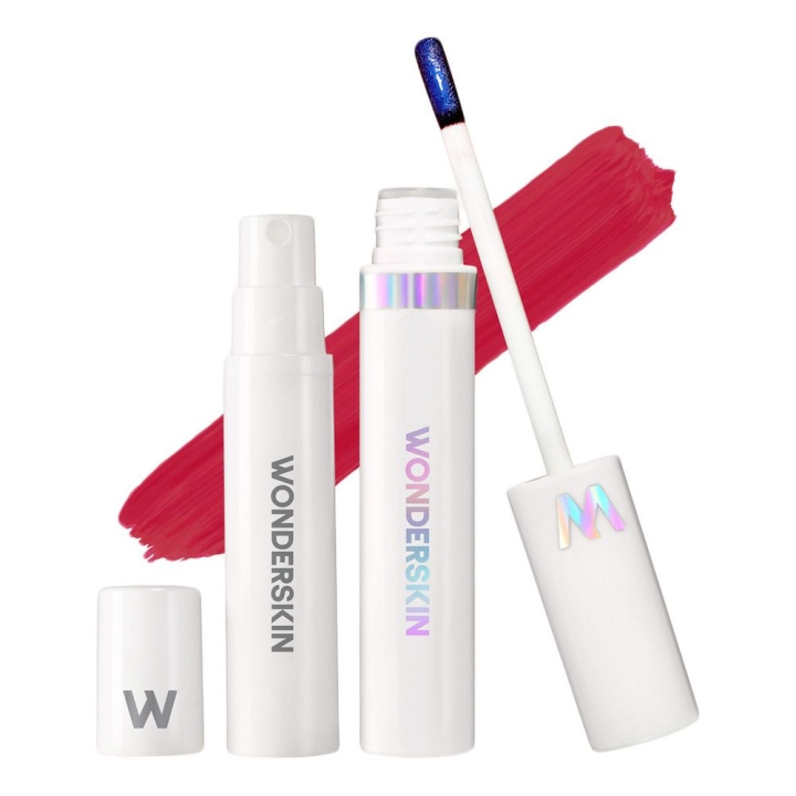 Wonderskin Wonder Blading Lip Stain Kit First Kiss Cranberry i gruppen HELSE OG SKJØNNHET / Makeup / Lepper / Leppepenn hos TP E-commerce Nordic AB (D01677)