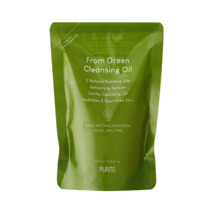 Purito SEOUL From Green Cleansing Oil - Refill 200 ml i gruppen HELSE OG SKJØNNHET / Hudpleie / Ansikt / Ansiktsolje hos TP E-commerce Nordic AB (D01724)