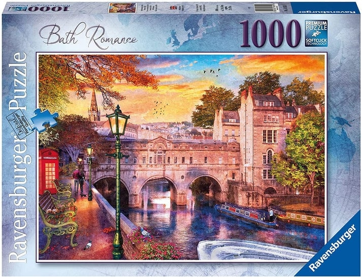 Ravensburger Puslespill - Bath Romance, 1000 brikker (12000163) i gruppen SPORT, FRITID & HOBBY / Hobby / Puslespill hos TP E-commerce Nordic AB (D01735)