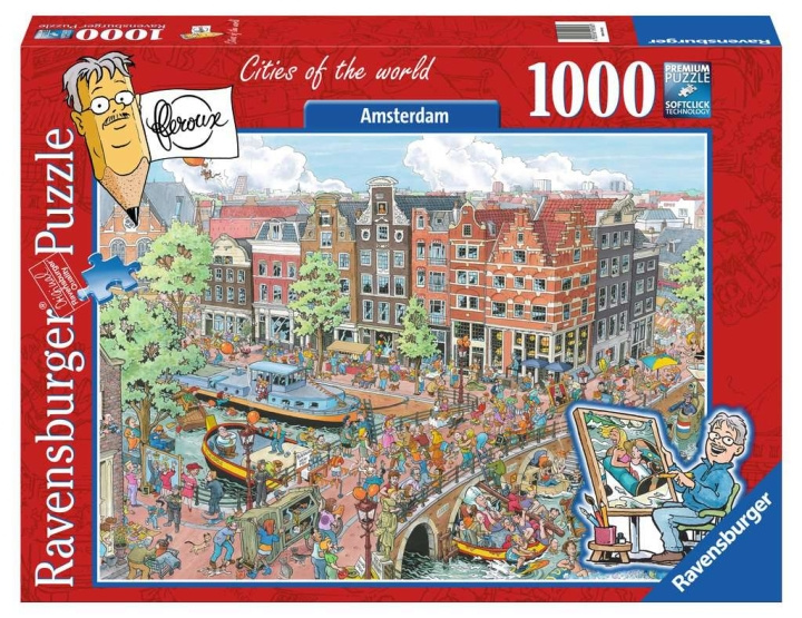 Ravensburger Puslespill - Amsterdam, 1000 brikker (12000296) i gruppen SPORT, FRITID & HOBBY / Hobby / Puslespill hos TP E-commerce Nordic AB (D01737)