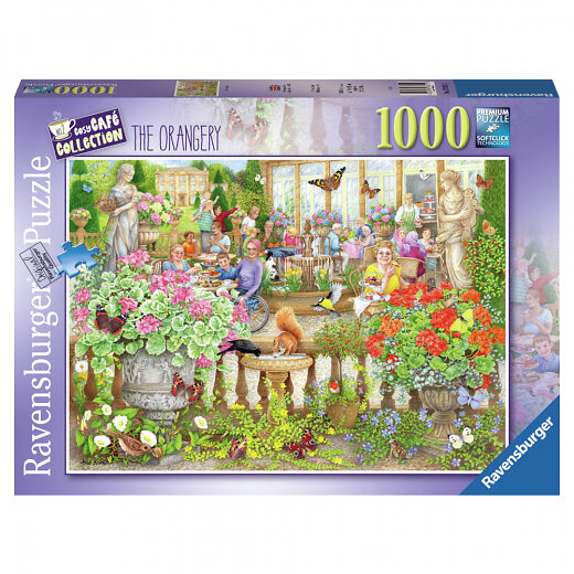 Ravensburger Puslespill - Cosy Café Secret Garden 1000p (12001081) i gruppen SPORT, FRITID & HOBBY / Hobby / Puslespill hos TP E-commerce Nordic AB (D01751)