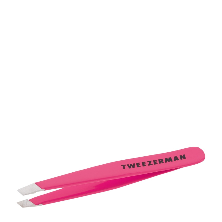 Tweezerman Mini Slant Pincett Neon Pink i gruppen HELSE OG SKJØNNHET / Makeup / Verktøy og sminkesett / Andre verktøy hos TP E-commerce Nordic AB (D01768)