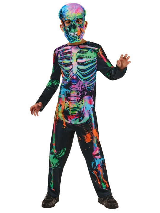 Rubies Halloween Costume - Bonesky Graffiti Skeleton (98-104 cm) i gruppen LEKER, BARN OG BABY / Leker / Masker og kostymer hos TP E-commerce Nordic AB (D01795)