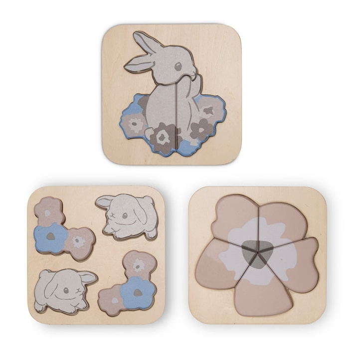 That\'s Mine - Toby puzzle 3-pack - Bunny (123812821630) i gruppen LEKER, BARN OG BABY / Leker / Barnas puslespill hos TP E-commerce Nordic AB (D01798)