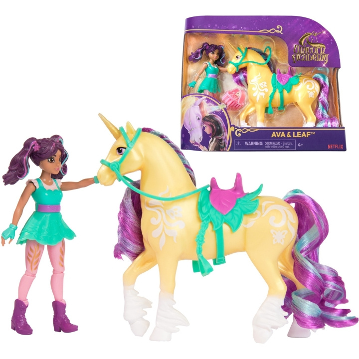 Unicorn Academy Doll & Unicorn - Ava & Leaf (6069631) i gruppen LEKER, BARN OG BABY / Leker / Dukker & tilbehør hos TP E-commerce Nordic AB (D01867)