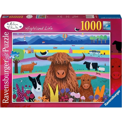 Ravensburger Puslespill - Highland Life 1000p (12001082) i gruppen SPORT, FRITID & HOBBY / Hobby / Puslespill hos TP E-commerce Nordic AB (D01909)