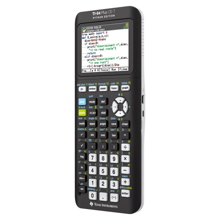 Texas Instruments TI-84 Plus CE-T Python grafisk kalkulator i gruppen HJEM, HUS OG HAGE / Kontorsmaterialer / Annet hos TP E-commerce Nordic AB (D01911)