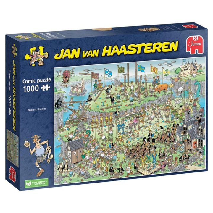 Jan van Haasteren Highland Games (1000 brikker) (JUM0069) i gruppen SPORT, FRITID & HOBBY / Hobby / Puslespill hos TP E-commerce Nordic AB (D01924)