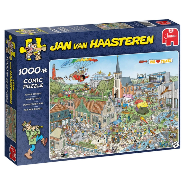 Jan van Haasteren - Island Retreat (1000 brikker) i gruppen SPORT, FRITID & HOBBY / Hobby / Puslespill hos TP E-commerce Nordic AB (D01926)