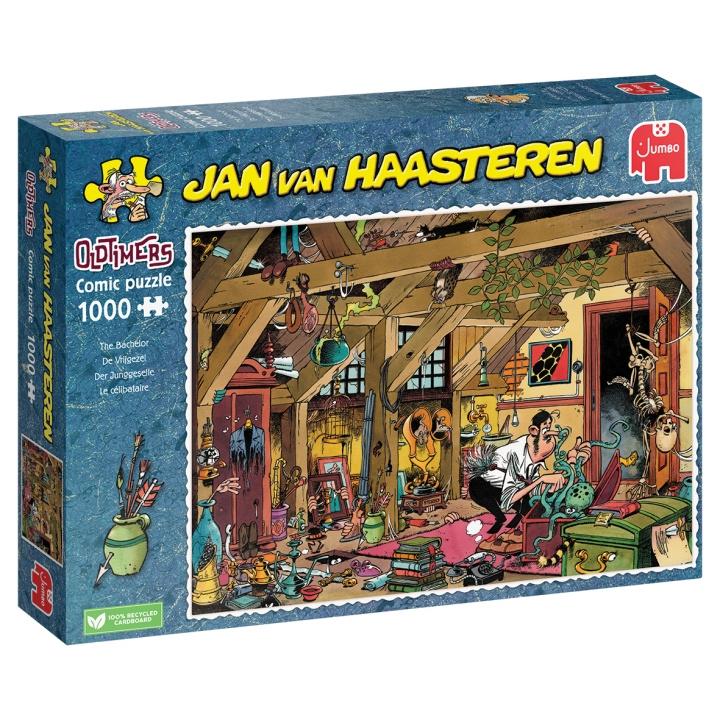 Jan van Haasteren Oldtimers The Bachelor (1000 brikker) i gruppen SPORT, FRITID & HOBBY / Hobby / Puslespill hos TP E-commerce Nordic AB (D01938)