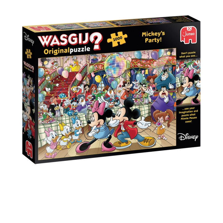 Wasgij Original Disney, Mickey\'s Party! 1000 brikker i gruppen SPORT, FRITID & HOBBY / Hobby / Puslespill hos TP E-commerce Nordic AB (D01939)