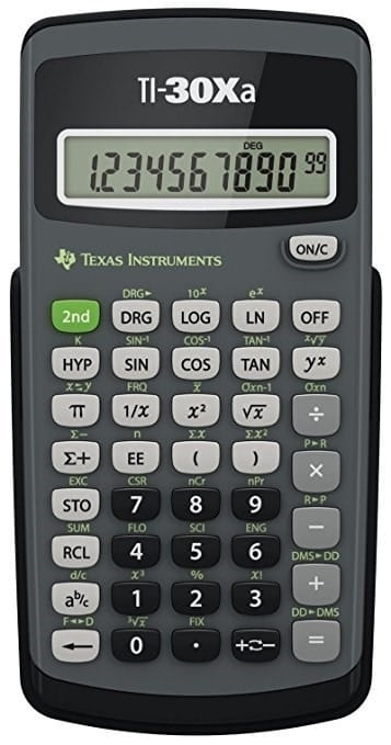 Texas Instruments TI-30Xa Vitenskapelig kalkulator i gruppen HJEM, HUS OG HAGE / Kontorsmaterialer / Annet hos TP E-commerce Nordic AB (D01979)