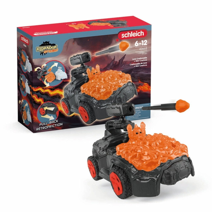 Schleich Eldrador - Lava CrashMobile med minivesen (42668) i gruppen LEKER, BARN OG BABY / Leker / Lekebiler hos TP E-commerce Nordic AB (D01981)