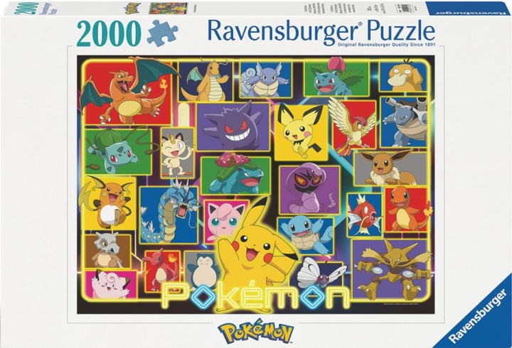 Ravensburger Puslespill Pokémon 2000p (12001130) i gruppen SPORT, FRITID & HOBBY / Hobby / Puslespill hos TP E-commerce Nordic AB (D01994)