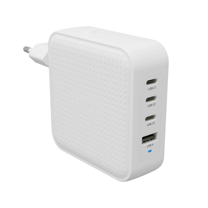 Targus Hyper - HyperJuice 100 W USB-C GaN reiselader (3C+1A) - hvit i gruppen SMARTTELEFON & NETTBRETT / Ladere og Kabler / Vegglader / Vegglader Type C hos TP E-commerce Nordic AB (D02059)