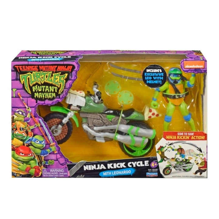 Teenage Mutant Ninja Turtles Turtles Mutant Mayhem - Vehicle with Figur - Leonardo i gruppen LEKER, BARN OG BABY / Leker / Figurer, miniatyrer og tilbehør hos TP E-commerce Nordic AB (D02208)