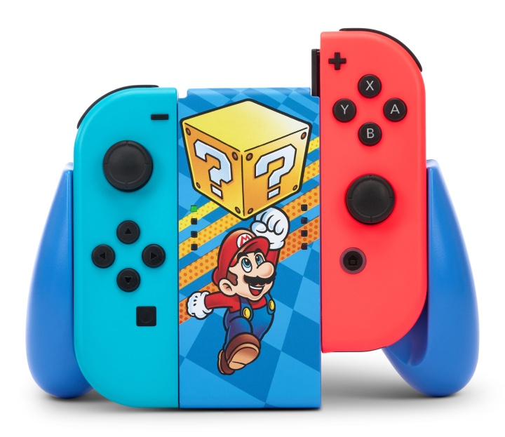 PowerA JOY-CON Comfort Grip - Mystery Block Mario / Nintendo Switch i gruppen Elektronikk / TV-spill & tilbehør / Nintendo Switch hos TP E-commerce Nordic AB (D02240)