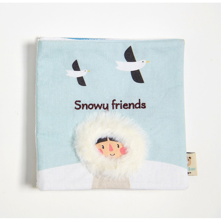 ThreadBear Book - Baby Activity Book - Snowy Friends - (TB4082) i gruppen LEKER, BARN OG BABY / Babyleker (0-3 år) / Aktivitetsleker hos TP E-commerce Nordic AB (D02274)