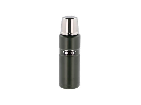 Thermos Rustfri King Flask Army - 0,47L (23579) i gruppen SPORT, FRITID & HOBBY / Friluftsliv / Termoser og flasker hos TP E-commerce Nordic AB (D02411)