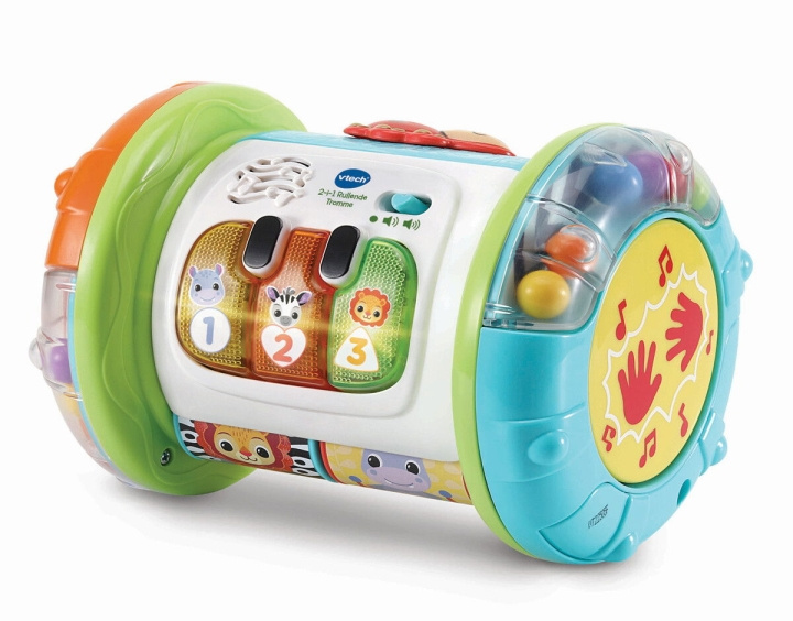 VTech 2- In 1 Rolling Explorer Drum DK (950-562632) i gruppen LEKER, BARN OG BABY / Babyleker (0-3 år) / Aktivitetsleker hos TP E-commerce Nordic AB (D02466)