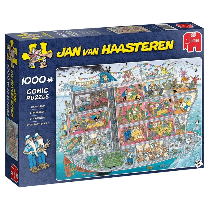 Jan van Haasteren Cruiseskip (1000 brikker) (JUM0021) i gruppen SPORT, FRITID & HOBBY / Hobby / Puslespill hos TP E-commerce Nordic AB (D02491)