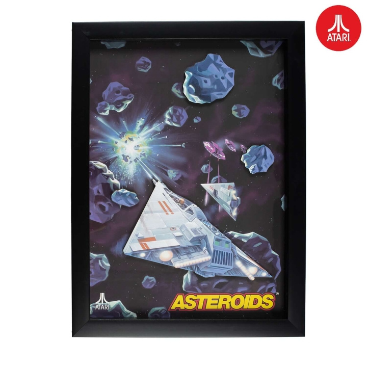 ThumbsUp Offisiell Atari 3D-veggkunst - Asteroids Collection i gruppen SPORT, FRITID & HOBBY / Morsomme produkter / Morsomme produkter hos TP E-commerce Nordic AB (D02516)