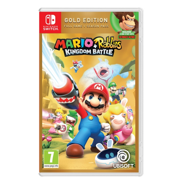 Mario + Rabbids Kingdom Battle (Gold Edition) (Switch) i gruppen Elektronikk / TV-spill & tilbehør / Nintendo Switch / Spel hos TP E-commerce Nordic AB (D02556)