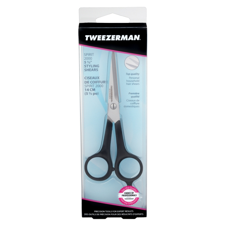 Tweezerman Spirit 2000 Styling-saks i gruppen HELSE OG SKJØNNHET / Hår & styling / Barbering og trimming / Skjeggtrimmere og tilbehør hos TP E-commerce Nordic AB (D02592)