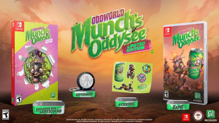 Oddworld Munch\'s Oddysee (Limited Edition) (Switch) i gruppen Elektronikk / TV-spill & tilbehør / Nintendo Switch / Spel hos TP E-commerce Nordic AB (D02640)