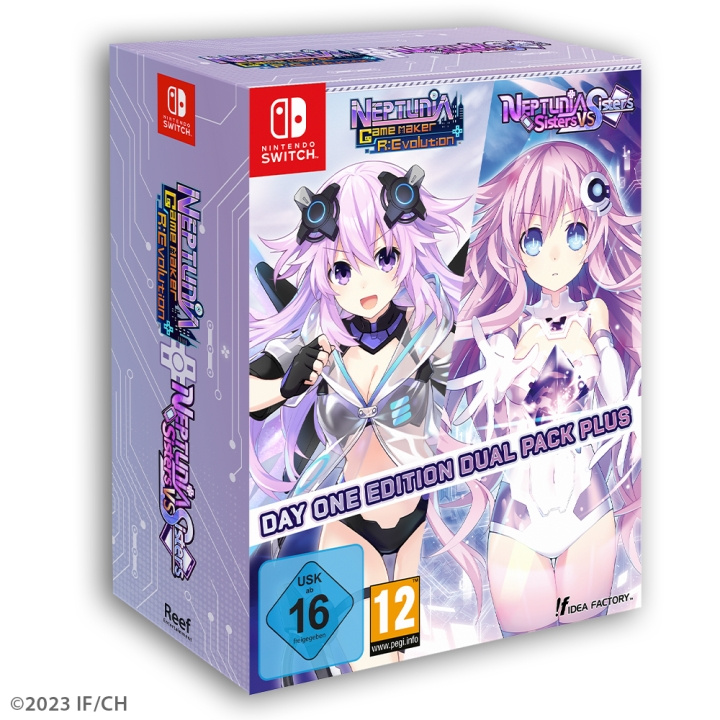 Neptunia Game Maker R:Evolution / Neptunia: Sisters VS Sisters (Day One Edition) (Dual Pack) (Switch) i gruppen Elektronikk / TV-spill & tilbehør / Nintendo Switch / Spel hos TP E-commerce Nordic AB (D02792)