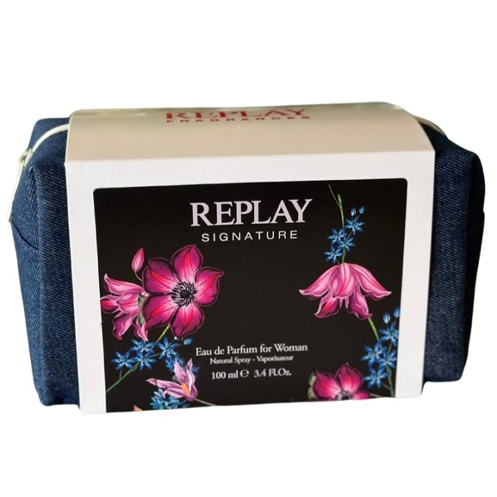 Replay Giftset Replay Signature Woman Edp 100ml + Pochette i gruppen HELSE OG SKJØNNHET / Gavesett / Gavesett for henne hos TP E-commerce Nordic AB (D03065)