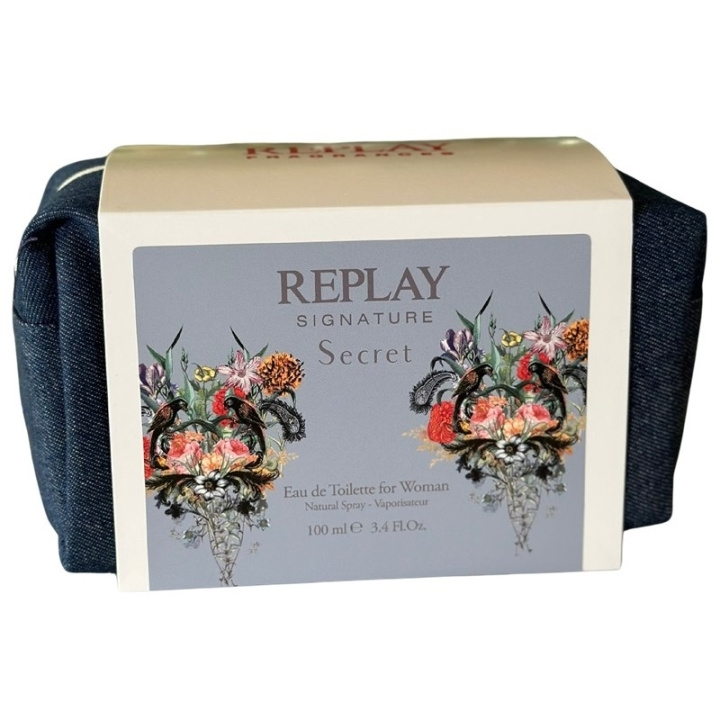 Replay Giftset Replay Signature Secret Woman Edt 100ml + Pochette i gruppen HELSE OG SKJØNNHET / Gavesett / Gavesett for henne hos TP E-commerce Nordic AB (D03069)