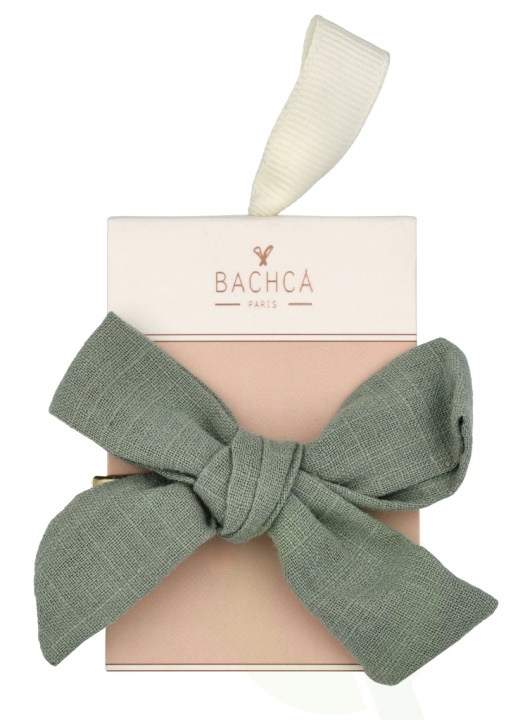 Bachca Paris Alice Bow Hair Clip 1 piece Green i gruppen HELSE OG SKJØNNHET / Hår & styling / Hårtilbehør hos TP E-commerce Nordic AB (D03137)