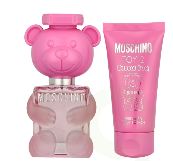 Moschino Toy 2 Bubble Gum Giftset 80 ml Edt Spray 30ml/Body Lotion 50ml i gruppen HELSE OG SKJØNNHET / Gavesett / Gavesett for henne hos TP E-commerce Nordic AB (D03150)