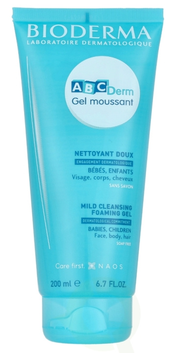 Bioderma ABCDerm Moussant Tube 200 ml i gruppen HELSE OG SKJØNNHET / Hudpleie / Kroppspleie / Bad- og dusjkrem hos TP E-commerce Nordic AB (D03157)