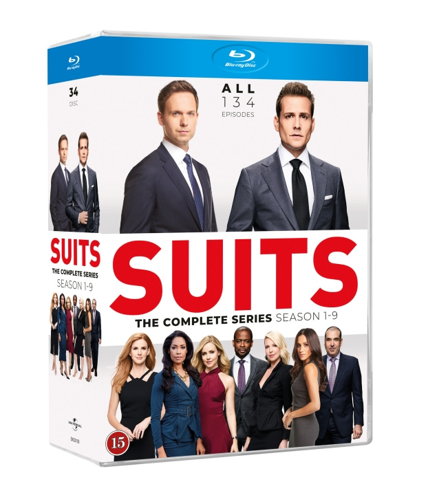 Suits complete collection S1 - S9 i gruppen Elektronikk / Lyd & Bilde / TV og tilbehør / Filmer / Blu-ray hos TP E-commerce Nordic AB (D03509)