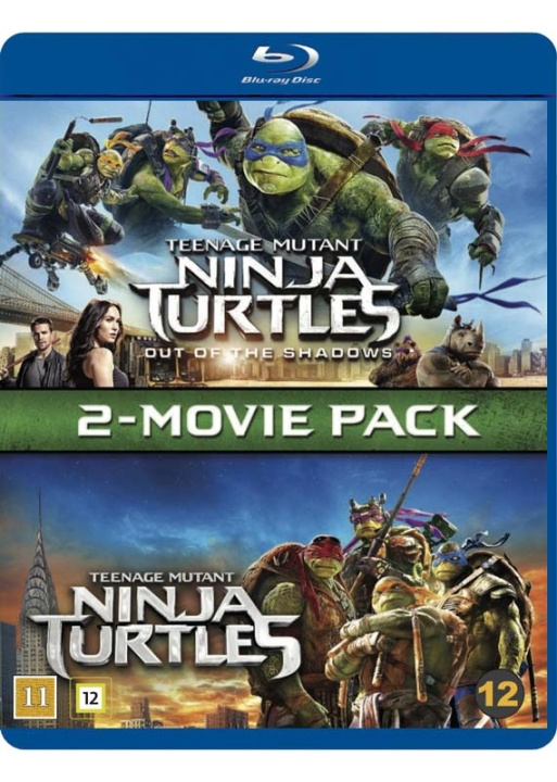 Teenage Mutant Ninja Turtles 1 & 2 (Blu-Ray) i gruppen Elektronikk / Lyd & Bilde / TV og tilbehør / Filmer / Blu-ray hos TP E-commerce Nordic AB (D03546)