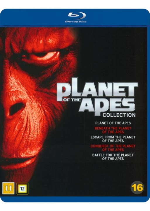 Planet of the Apes Collection (5-disc) (Blu-Ray) i gruppen Elektronikk / Lyd & Bilde / TV og tilbehør / Filmer / Blu-ray hos TP E-commerce Nordic AB (D03558)