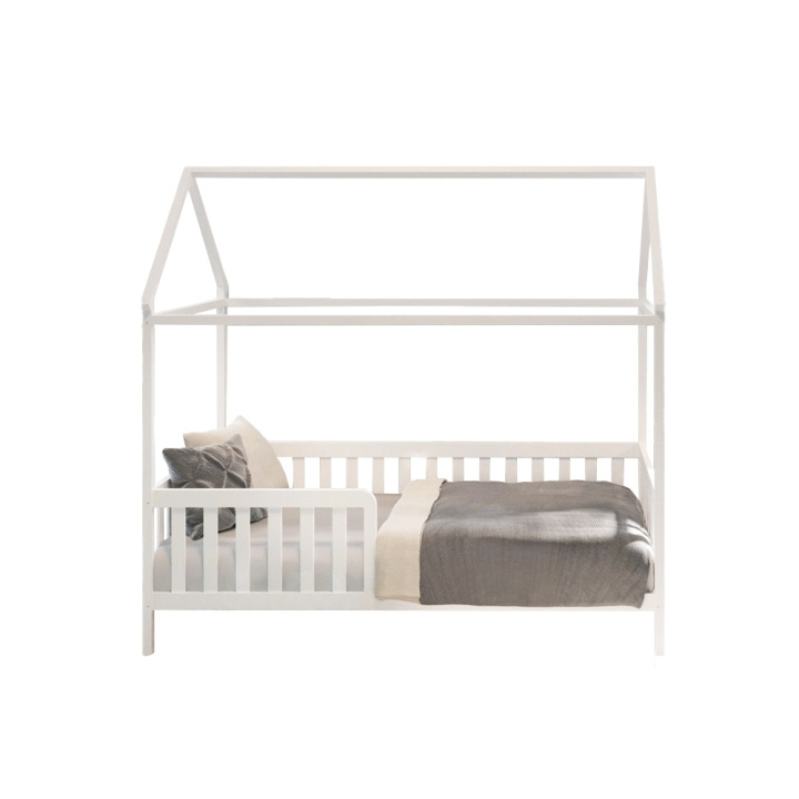 Babytrold House Juniorseng m. tak 80 x 160 cm - Hvit i gruppen LEKER, BARN OG BABY / Barnerom / Barnesenger hos TP E-commerce Nordic AB (D03969)