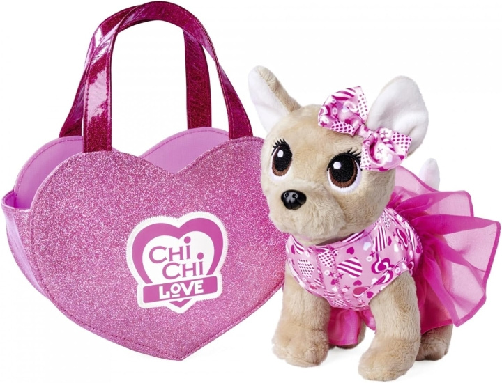 Chi Chi Love Chichi LOVE - Plysjhund med hjerteformet pose (23 cm) (105890055) i gruppen LEKER, BARN OG BABY / Babyleker (0-3 år) / Kosedyr hos TP E-commerce Nordic AB (D04003)