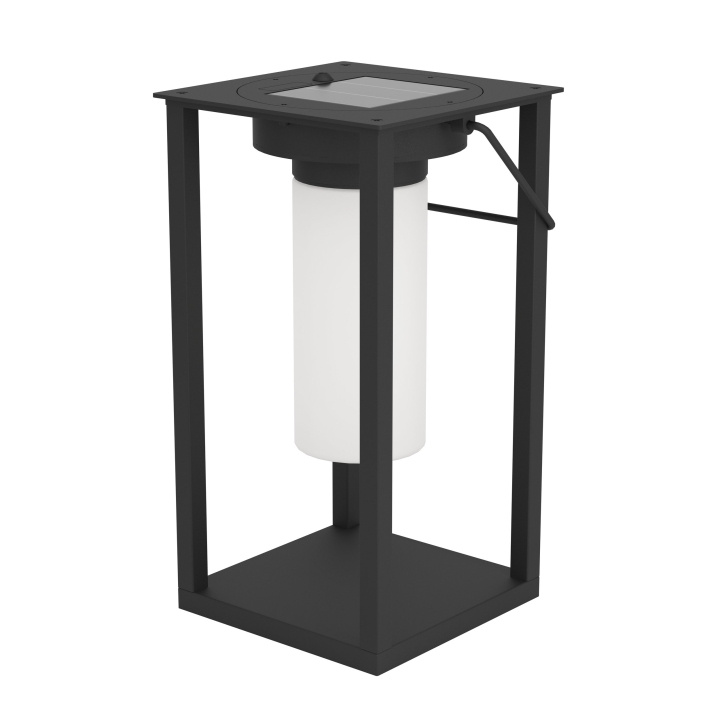 Eglo USIGNI SOLAR LANTERN - Svart/hvit i gruppen HJEM, HUS OG HAGE / El og belysning / Utendørsbelysning / Hagebelysning hos TP E-commerce Nordic AB (D04219)