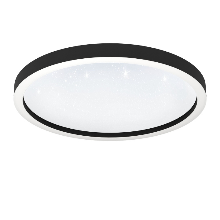 Eglo Montemorelos-Z loftlampe svart m/krystalleffekt Ø57 - RGB + TW - Zigbee, Bluetooth i gruppen Elektronikk / Lys / Taklamper hos TP E-commerce Nordic AB (D04237)