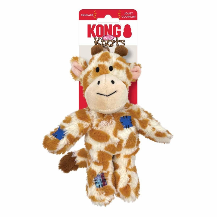 Kong Wild Knots Giraffe Squeak Toy S/M (634.7370) i gruppen HJEM, HUS OG HAGE / Dyretilbehør / Hund hos TP E-commerce Nordic AB (D04269)