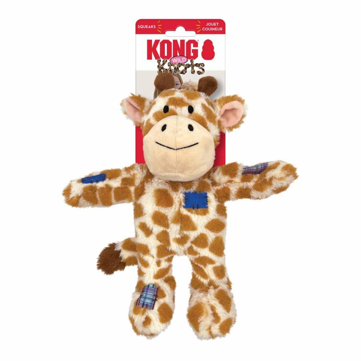 Kong Wild Knots Giraffe Squeak Toy M/L (634.7372) i gruppen HJEM, HUS OG HAGE / Dyretilbehør / Hund hos TP E-commerce Nordic AB (D04270)