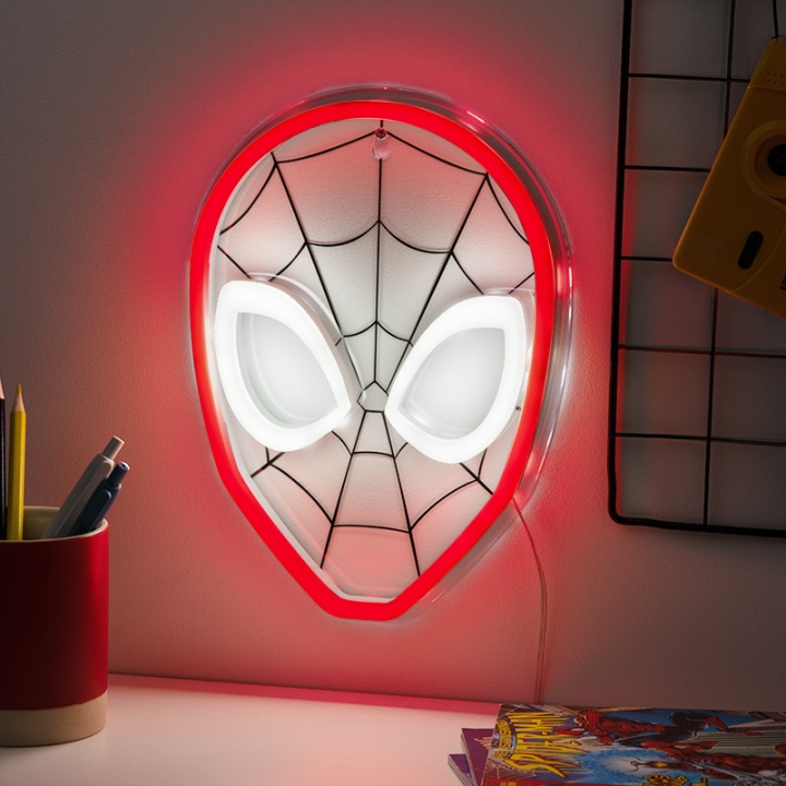 Paladone Veggmontert Spiderman LED-lys i neon i gruppen Elektronikk / Lys / Vegglamper hos TP E-commerce Nordic AB (D04278)