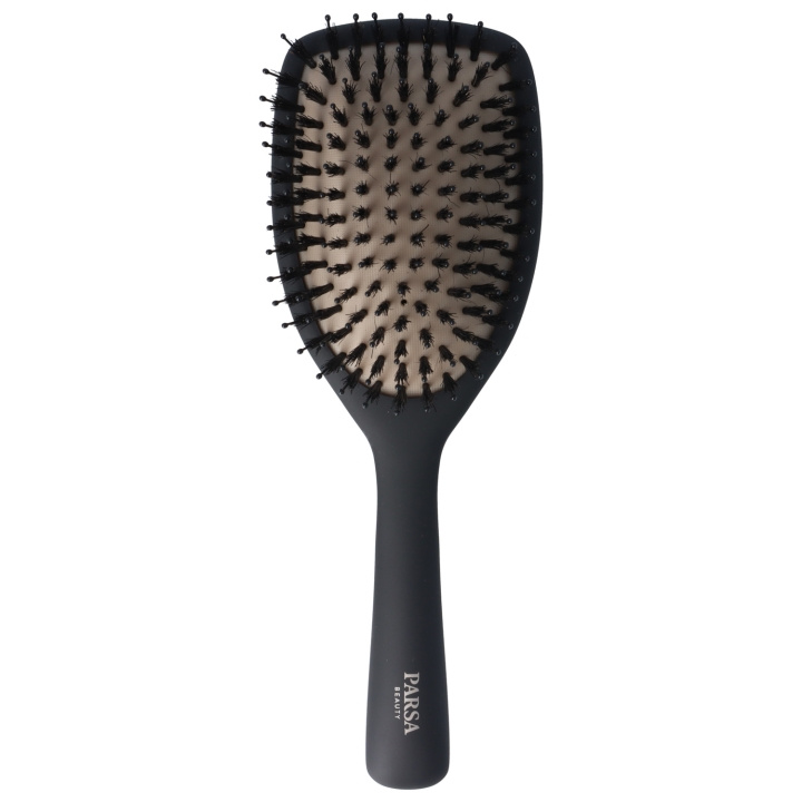 Parsa KERATIN CARE & SHINE PADDLE BRUSH - Svart - L i gruppen HELSE OG SKJØNNHET / Hår & styling / Hårbørster hos TP E-commerce Nordic AB (D04399)